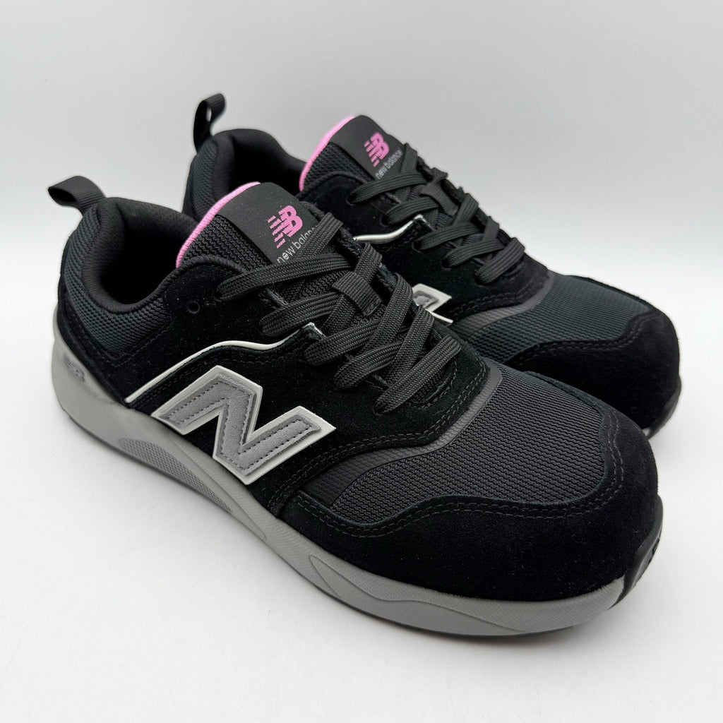 New Balance Womens Elite Lite Work Sneakers US 7 EU 38 Black Pink CT SR NIB