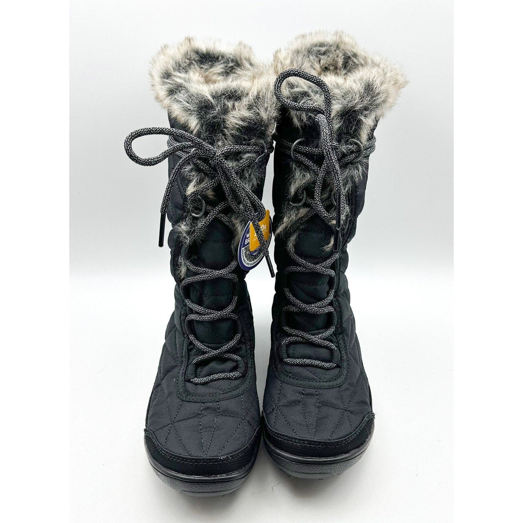 COLUMBIA Womens Minx Mid III Snow Boots Size 5 EU 36 Black Waterproof NWT