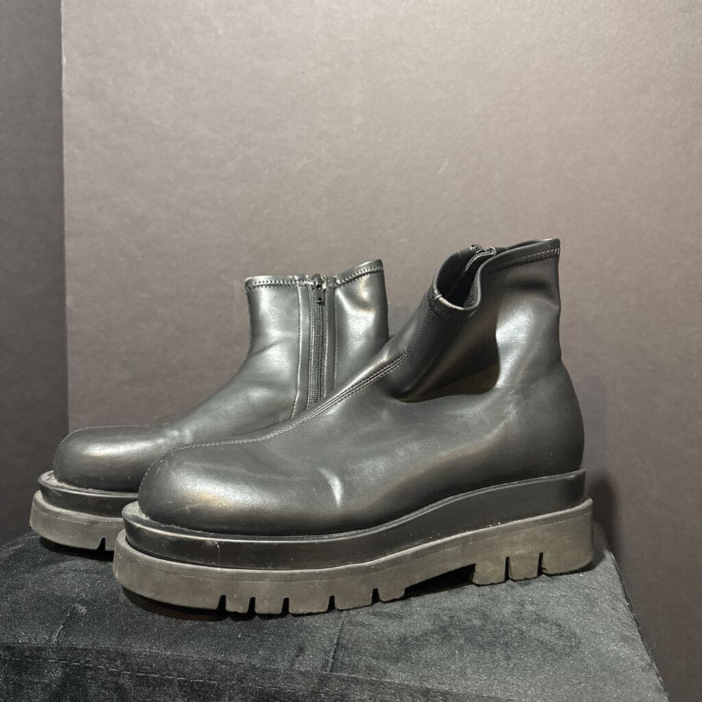 Jeffrey Campbell Platform Zip Leather BOOTS 8.5