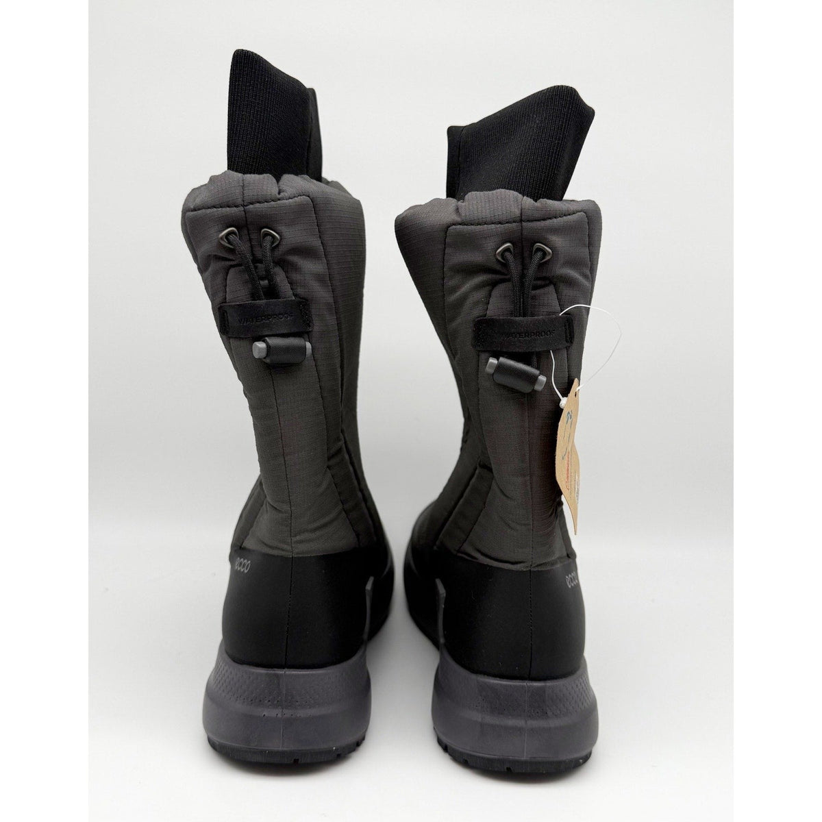 ECCO Sport Womens Solice Arctic Snow Boots EU 39 US 8.5 Grey Waterproof NWOB