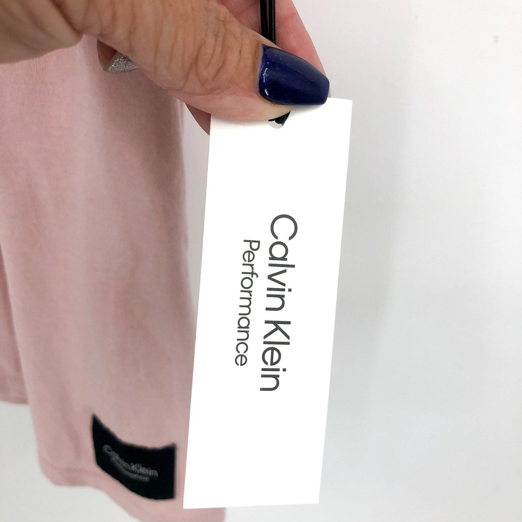 CALVIN KLEIN Women's V-Neck Tee Small Secret Pink Short Sleeve NWT