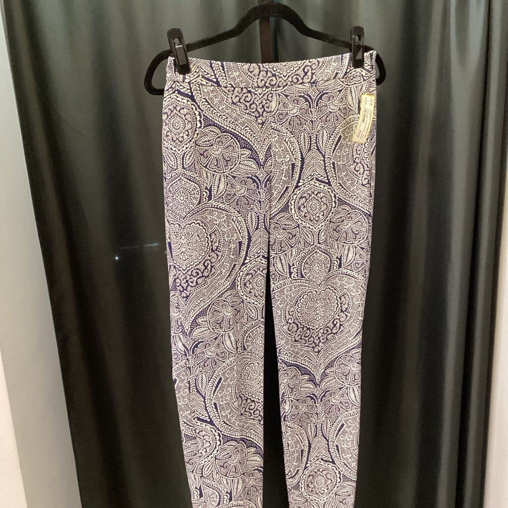 Talbots NWT Paisley SKinney Leg PANTS 2
