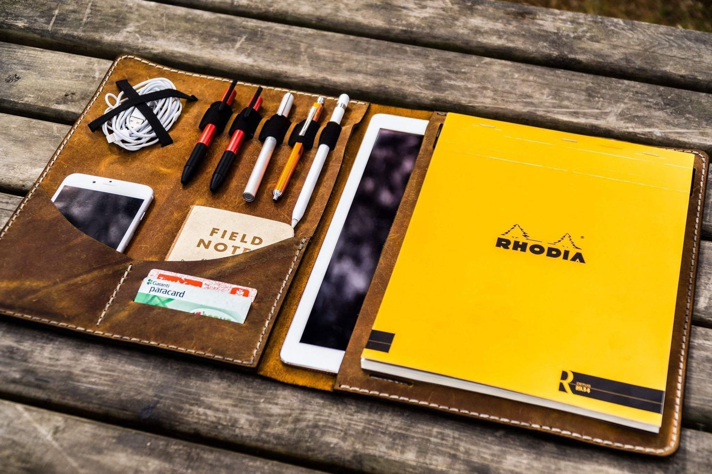 Leuchtturm1917 A4 - A4+ Leather Cover Portfolio - Crazy Horse Brown