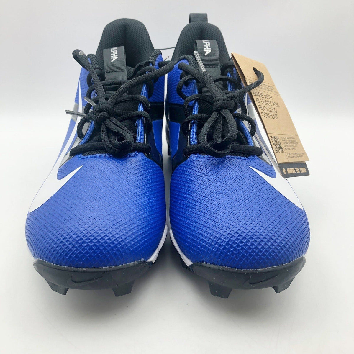 Nike Men's Alpha Menace 4 Shark Football Cleats Size 9.5 Blue White NWOB