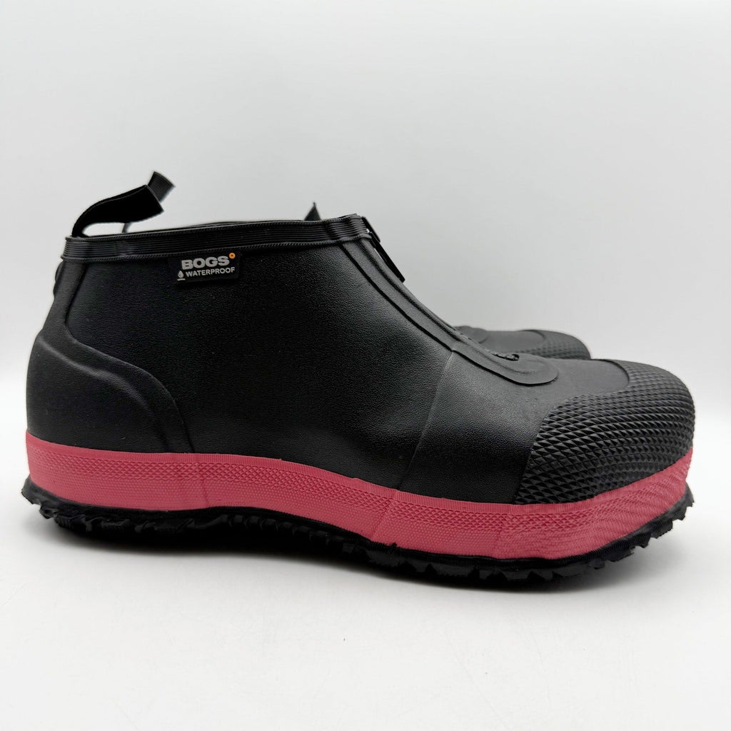 Bogs Overshoe Zip Work Shoes MENS 7 WOMENS 9 Black Composite Toe Waterproof NIB