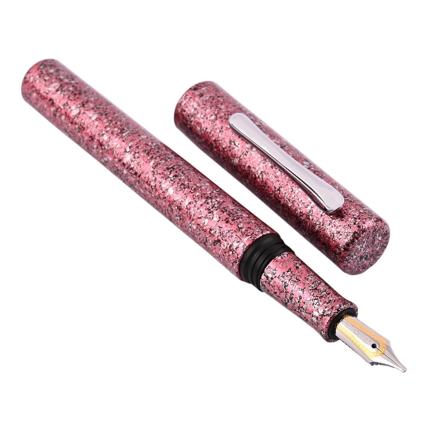 Taccia Granite Stone Fountain Pen - Red CT