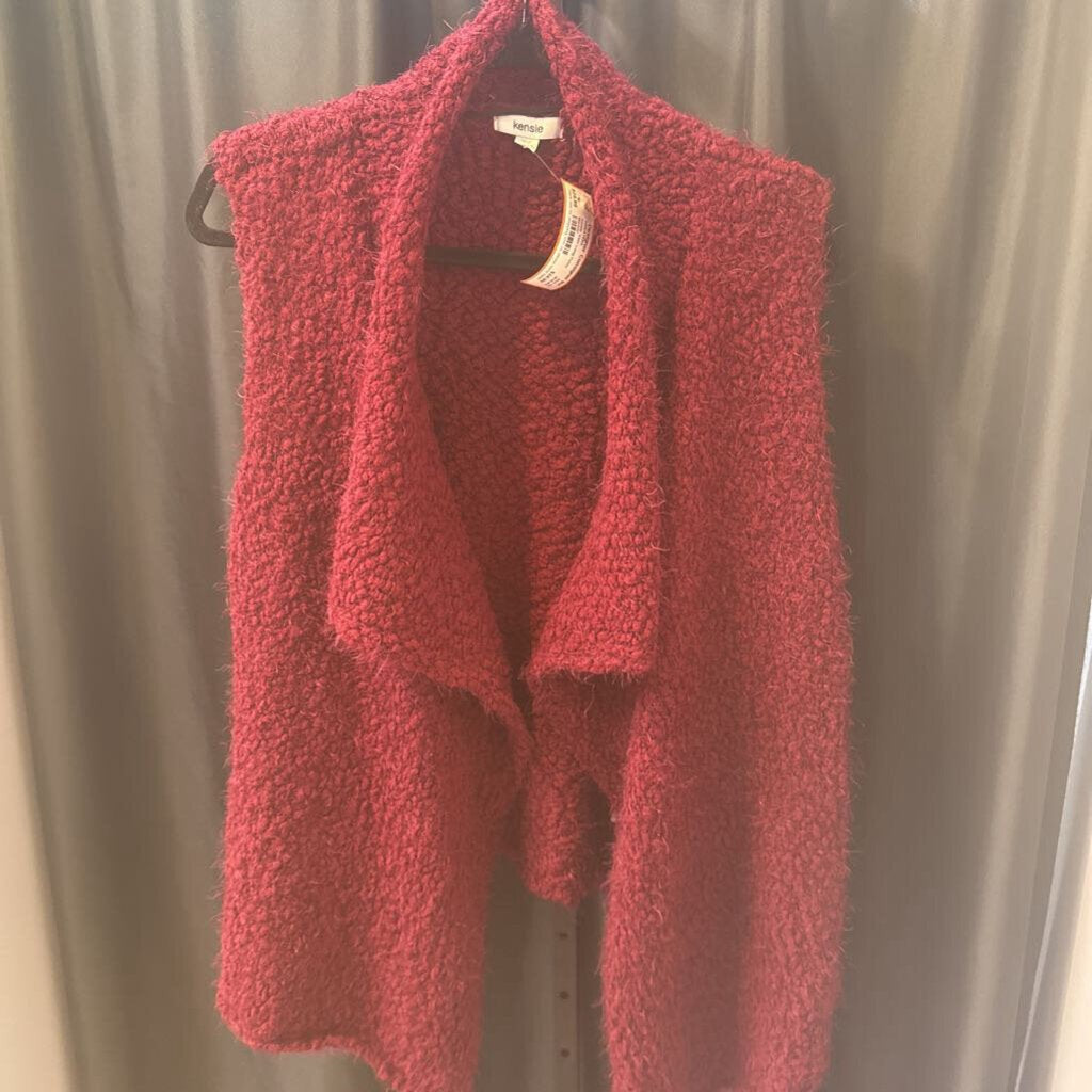 Kensie Vest Long Fuzzy SWEATERS ZS