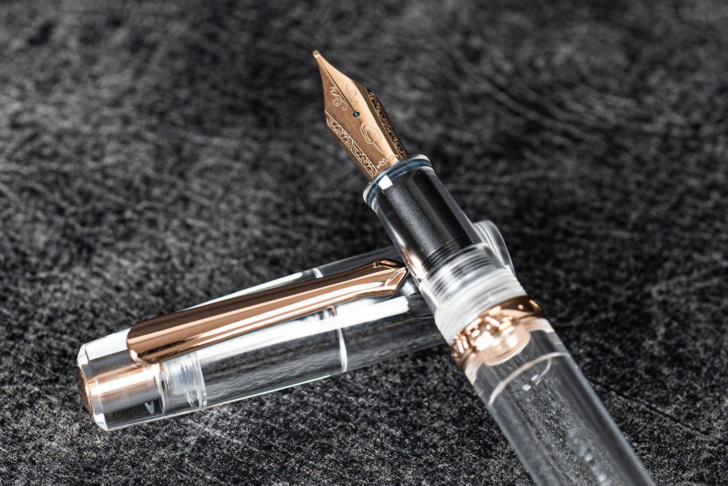 Nahvalur X Galen Original Rose Gold Fountain Pen - Demo