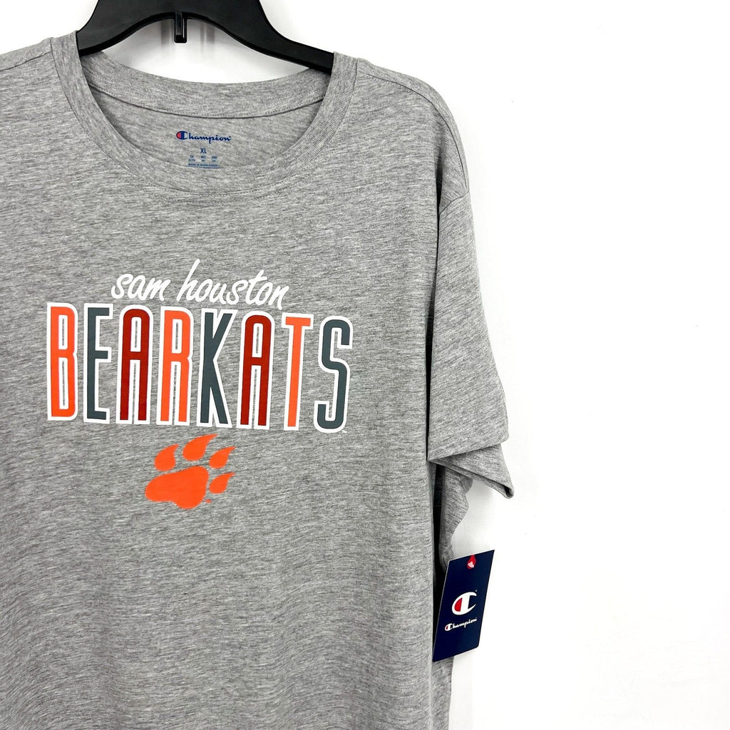 CHAMPION Womens Sam Houston State Bearkats Core Tee XL Gray Short Sleeve NWT