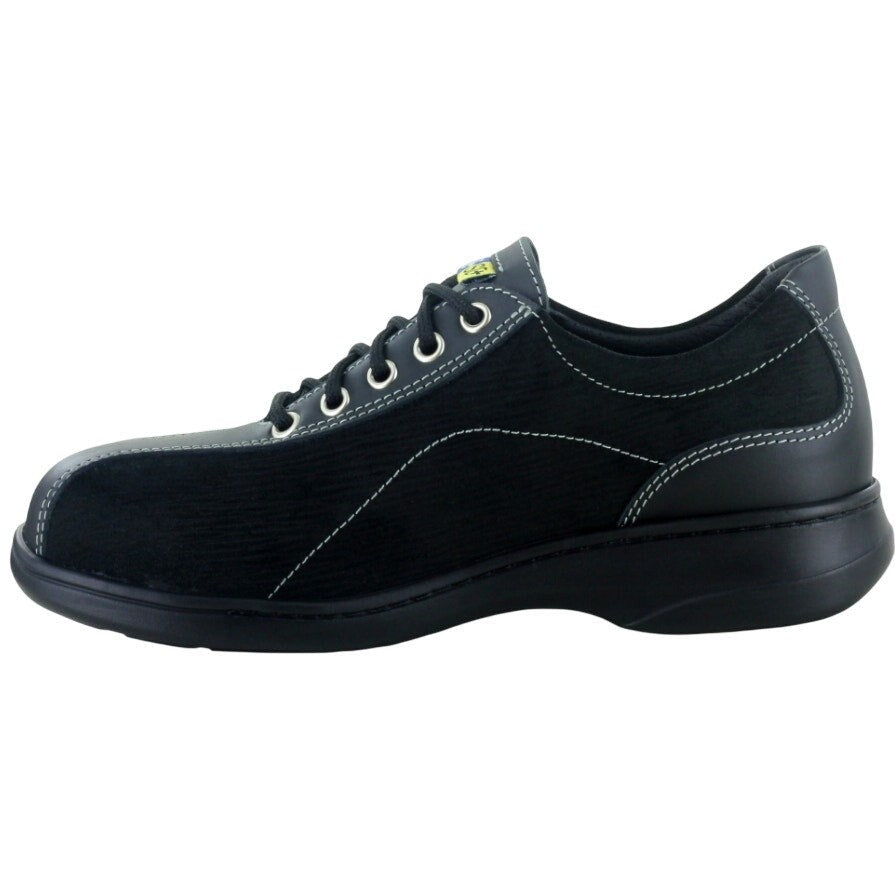 Mellow Walk Womens Daisy 420092 Work Shoes Size 5.5 Black Steel Toe SR NIB