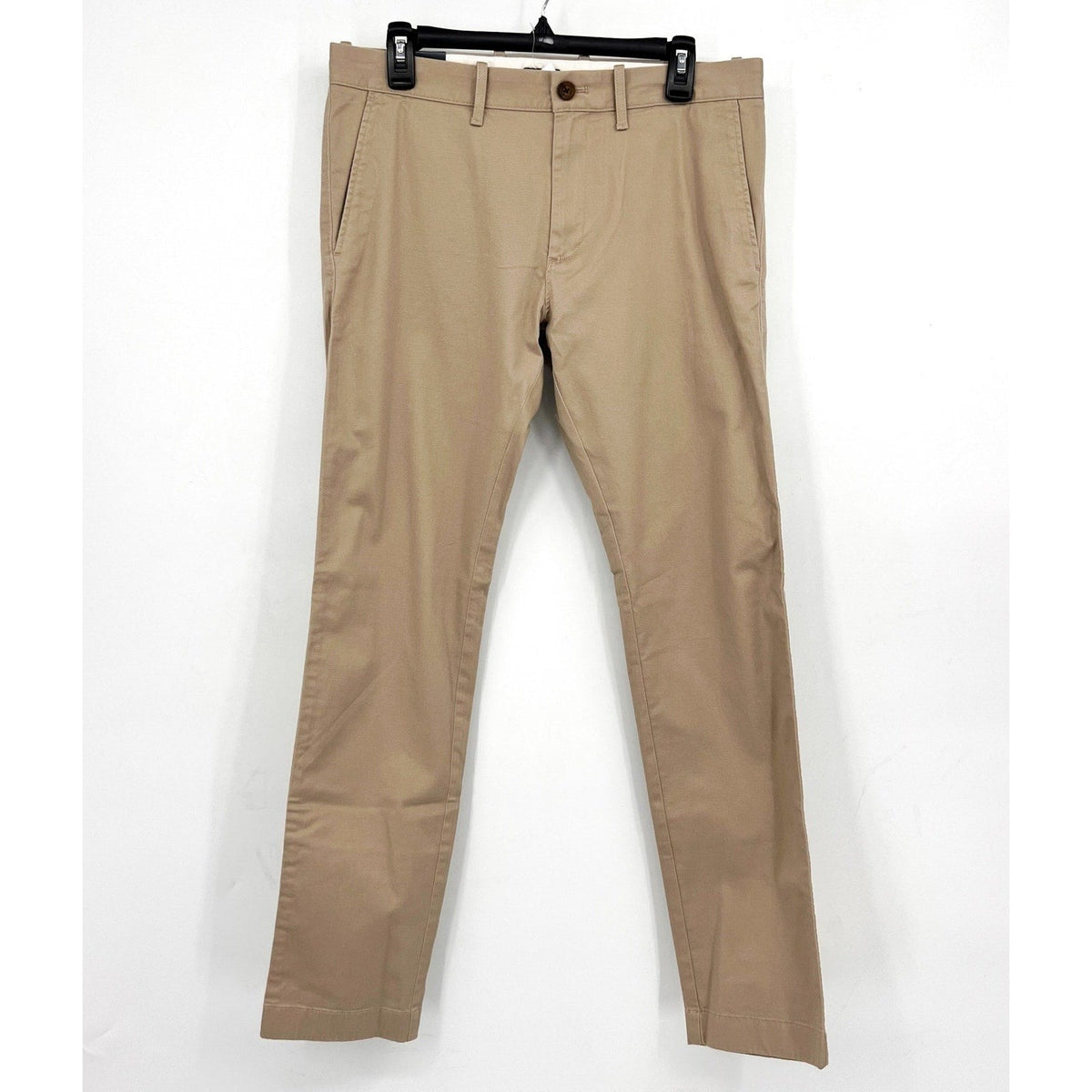 J.CREW Men's Slim-Fit Flex Chino Pants 31x32 Khaki Stretch Flat Front H3167 NWT