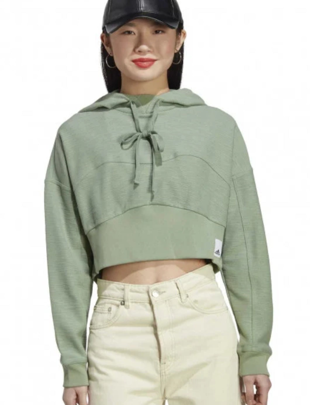 Adidas Lounge Terry Crop Hoodie (S)