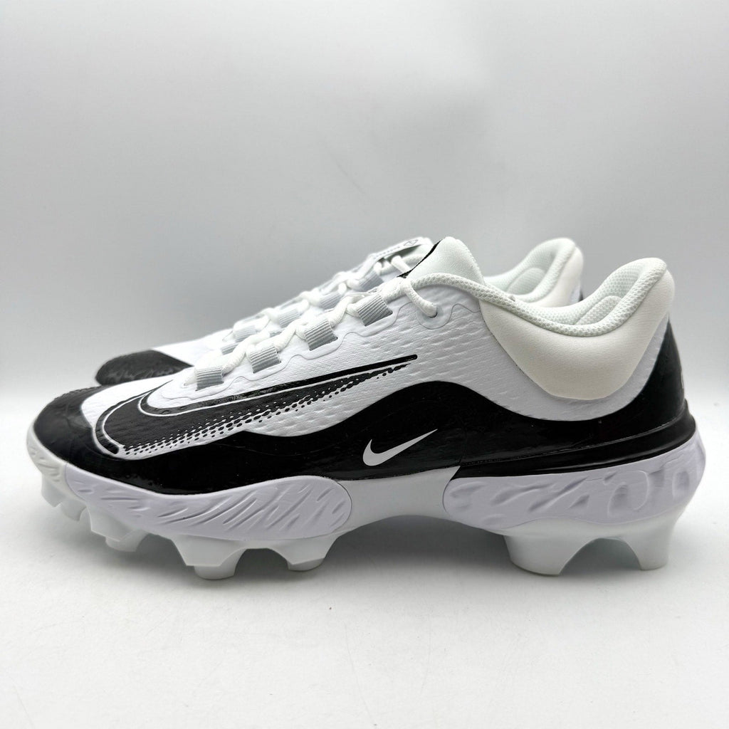 Nike MENS 11.5 Alpha Huarache Elite 4 Low MCS Baseball Cleats White FD6255 NWOB
