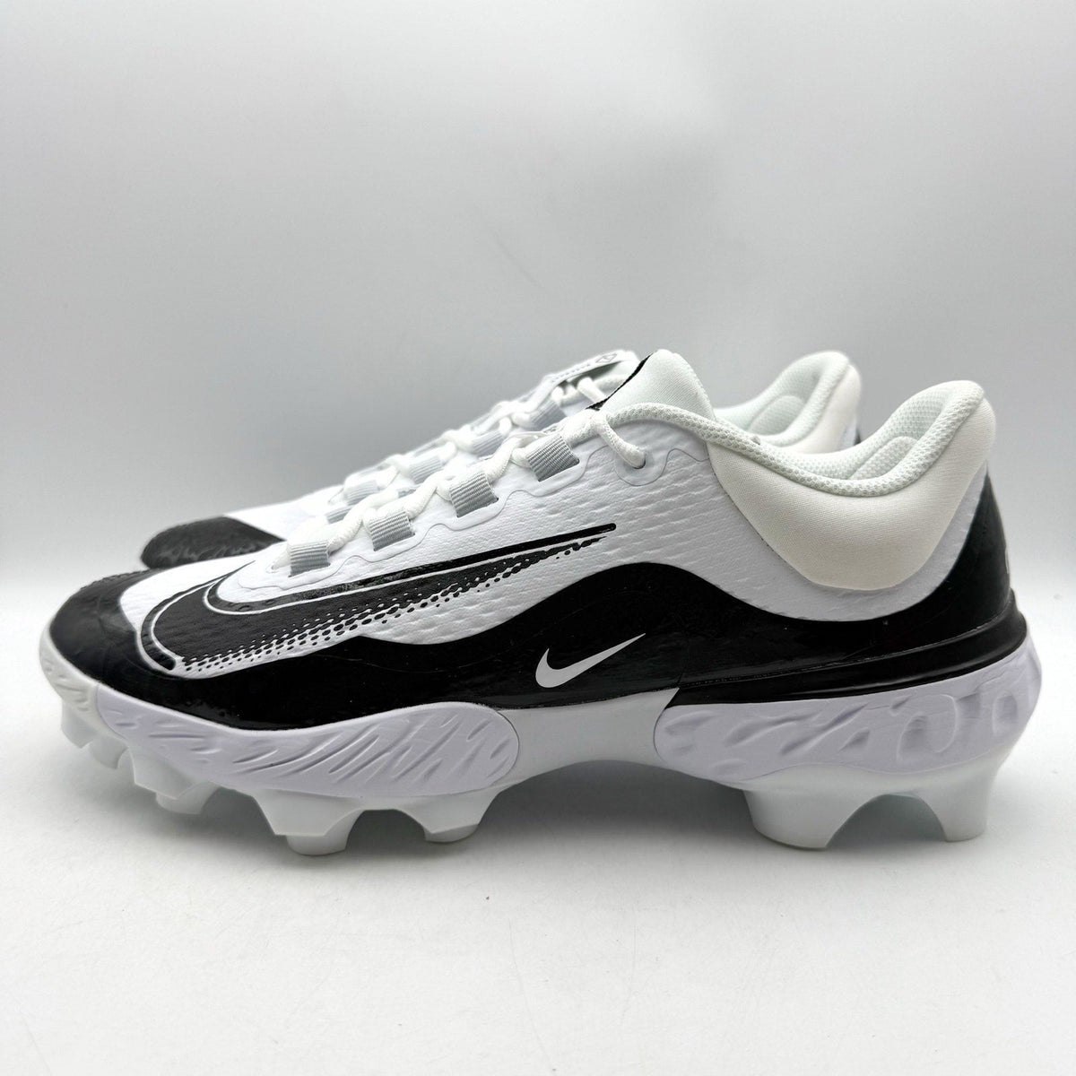 Nike MENS 11.5 Alpha Huarache Elite 4 Low MCS Baseball Cleats White FD6255 NWOB