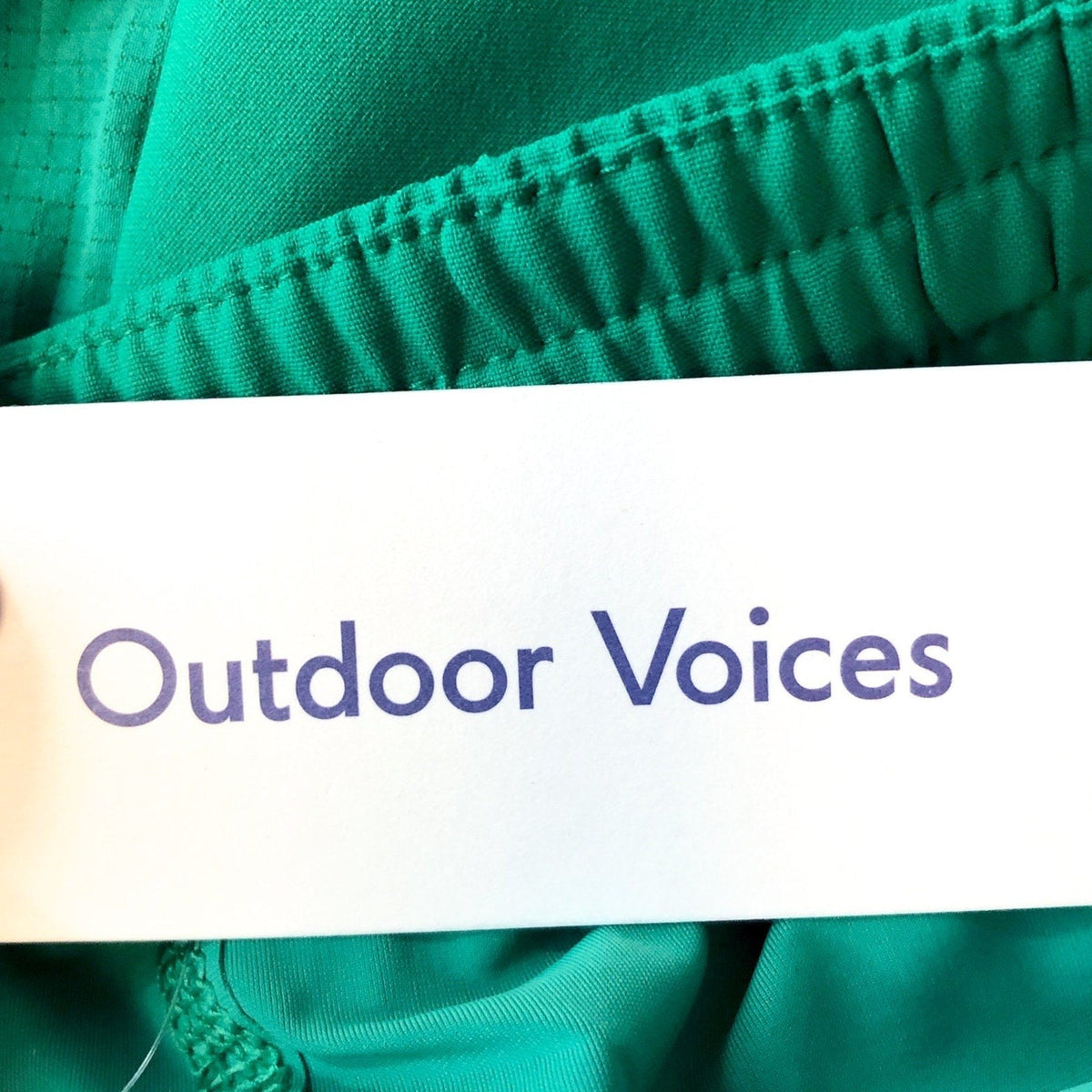OUTDOOR VOICES Mens High Stride 5" Athletic Shorts XXL Ivy Green Lightweight NWT