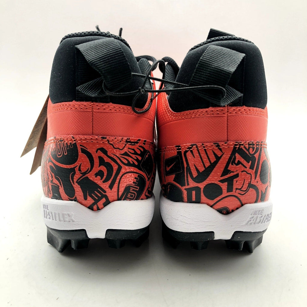 Nike Men's Alpha Menace 4 Shark SE Football Cleats Size 10 Red Black NWOB