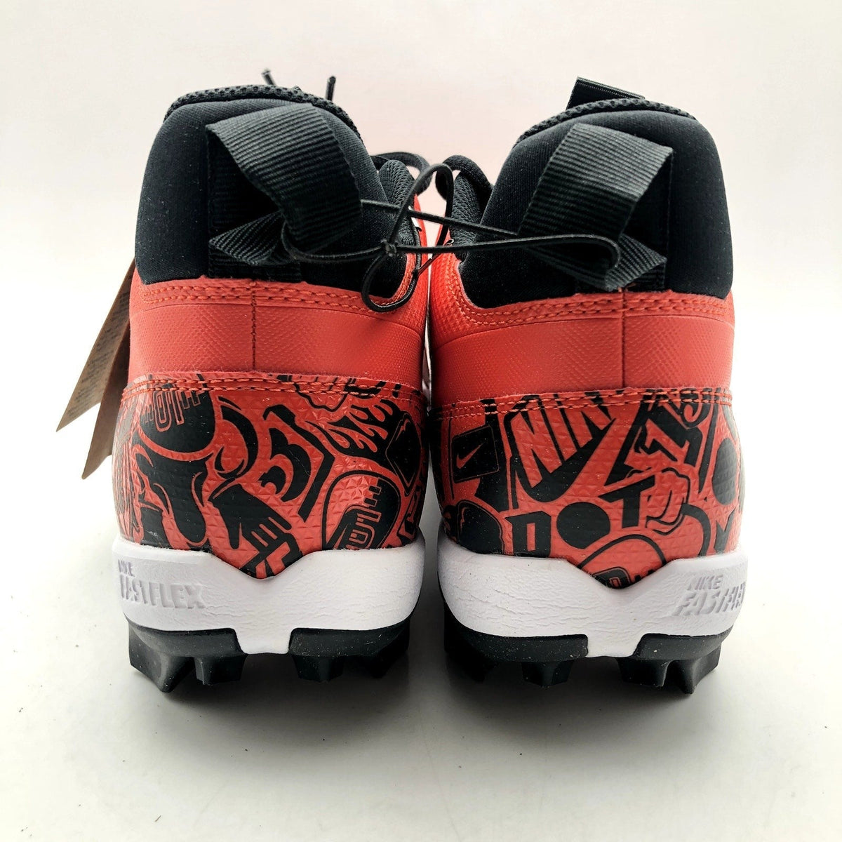 Nike Men's Alpha Menace 4 Shark SE Football Cleats Size 10 Red Black NWOB