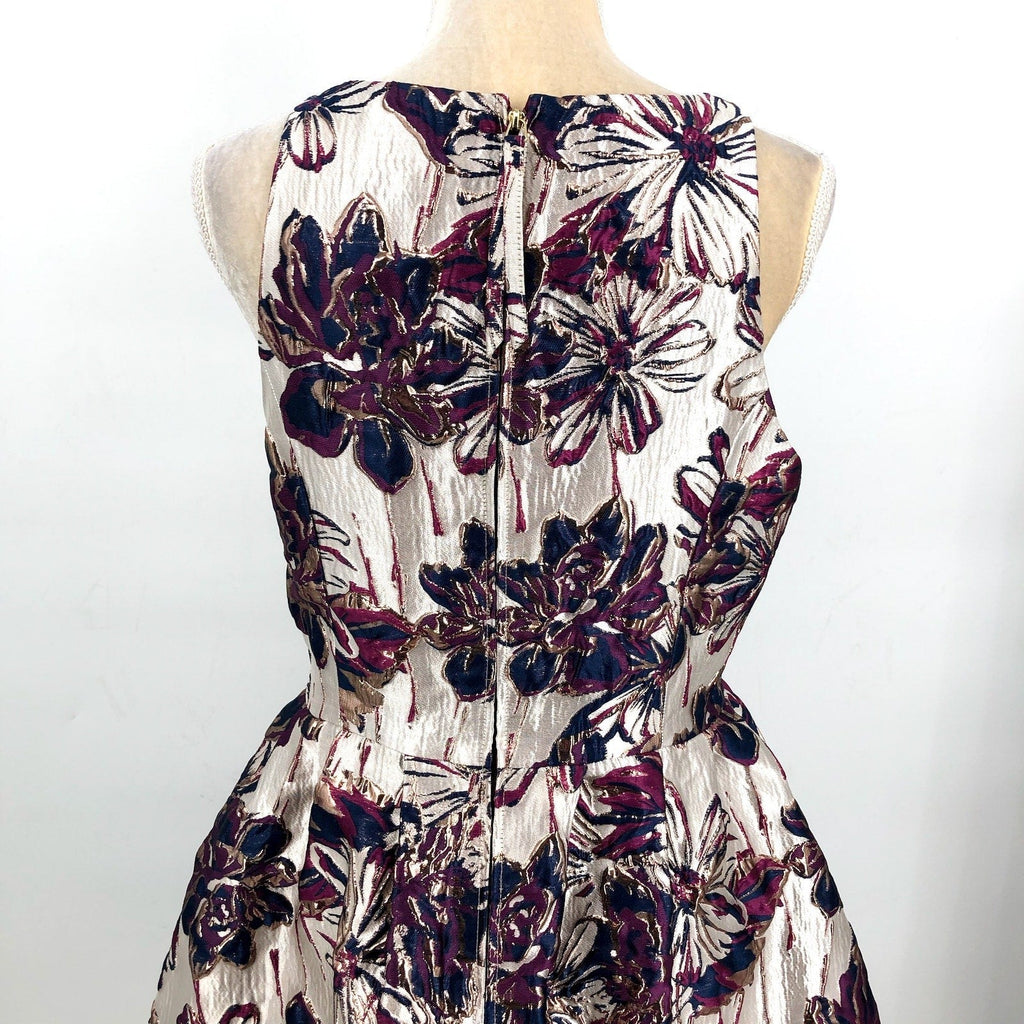 LILLY PULITZER Jollian Floral Jacquard Dress Size 8 Silver Purple NWOT