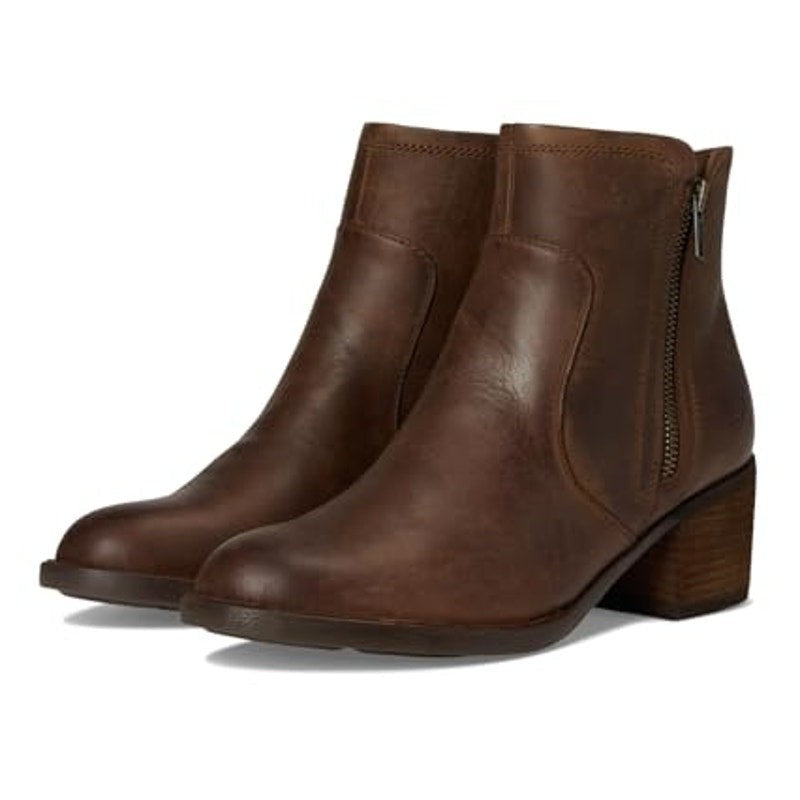 BORN Womens Rigby Ankle Boots Size 6.5 M Brown Leather NIB
