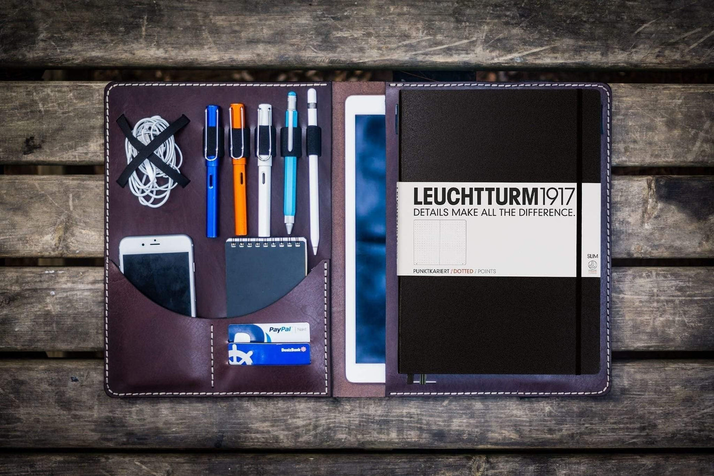 Moleskine Professional Workbook A4 Cover - Leather Compendium - Dark Brown