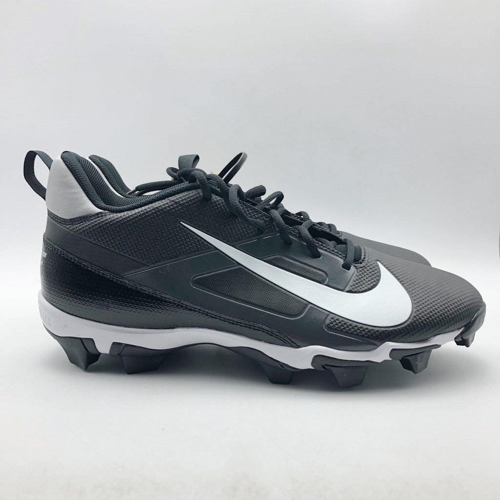 Nike Men's Alpha Menace 4 Shark Football Cleats Size 11.5 Black Grey White NWOB