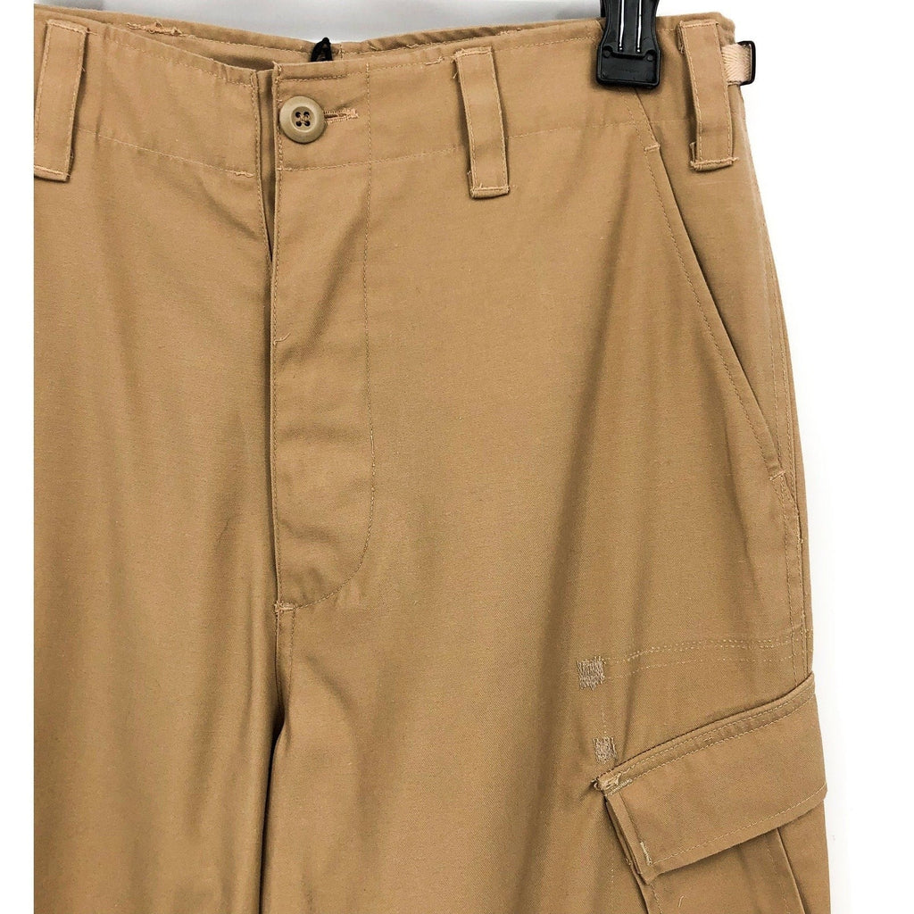RE/DONE Women's Upcycled Cargo Trousers Small Khaki High Rise Straight Leg NWT