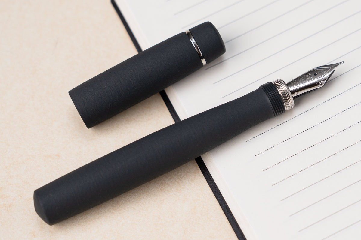 ULPIA 117 Ebonite Fountain Pen - B.C. Black (Textured Ebonite)
