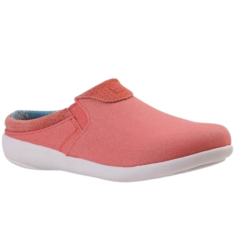 Spenco Womens SIESTA NUEVO Casual Slides Size 7.5 Pink Canvas Slip On Shoes NIB