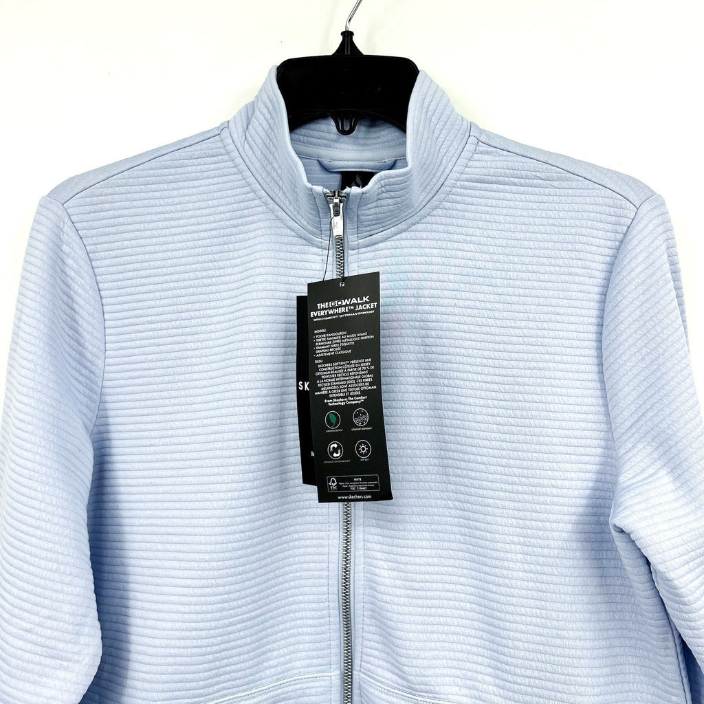 SKECHERS Women's GO WALK Everywhere Jacket XS Blue Full Zip NWT