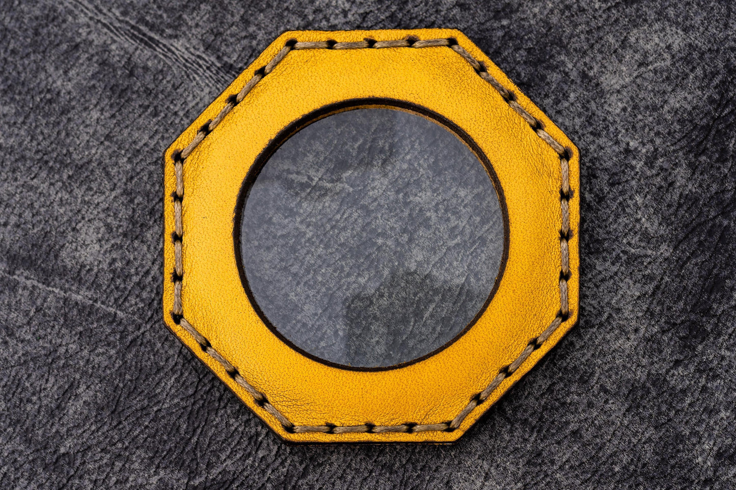 Leather Magnifying Glass Octagon