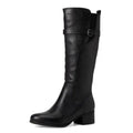 Naturalizer Womens Kenna Knee High Boots Size 9 M XWIDE CALF Black Leather NIB