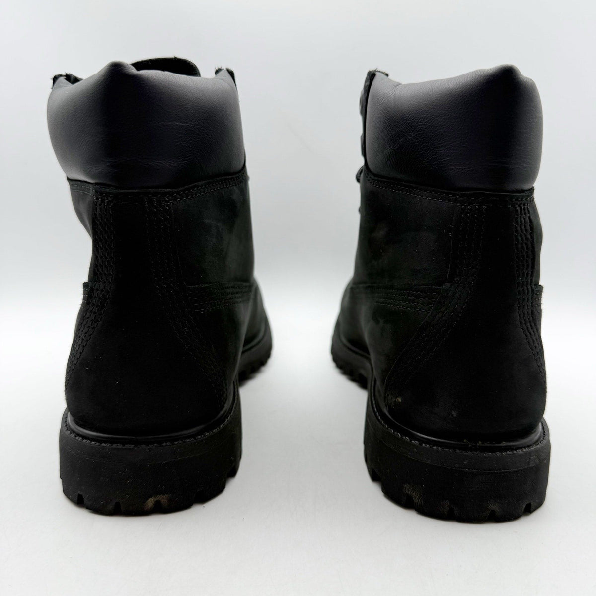 Timberland Premium Womens 6" Ankle Boots Size 6.5 Black Nubuck Leather WP NIB