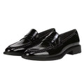 Franco Sarto Womens Eden Studded Loafers Size 8.5 M EU 39 Black Slip On NWOBl