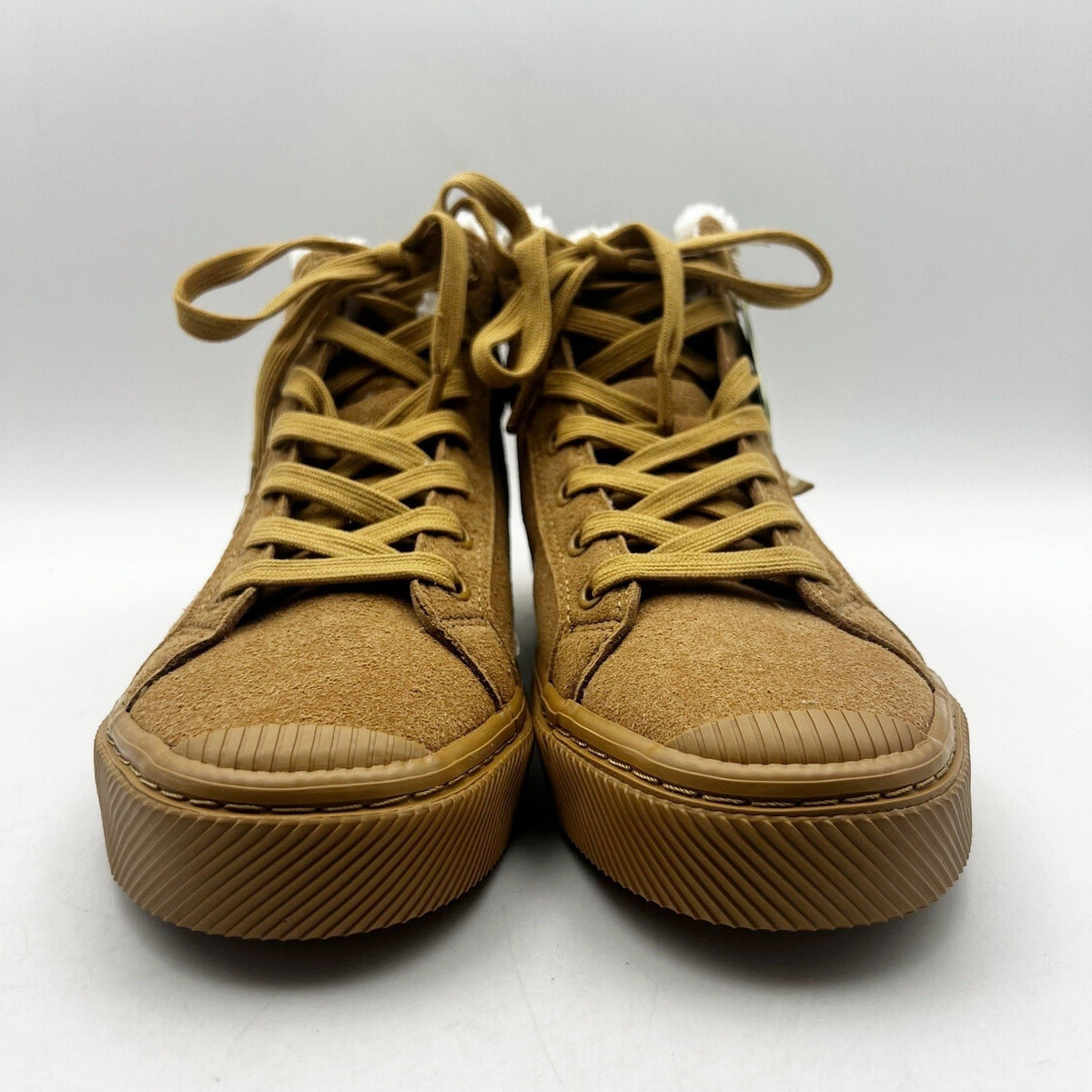 Cariuma Women's OCA Therma High Suede Boots Size 7.5 Tan Caramel Shearling NIB