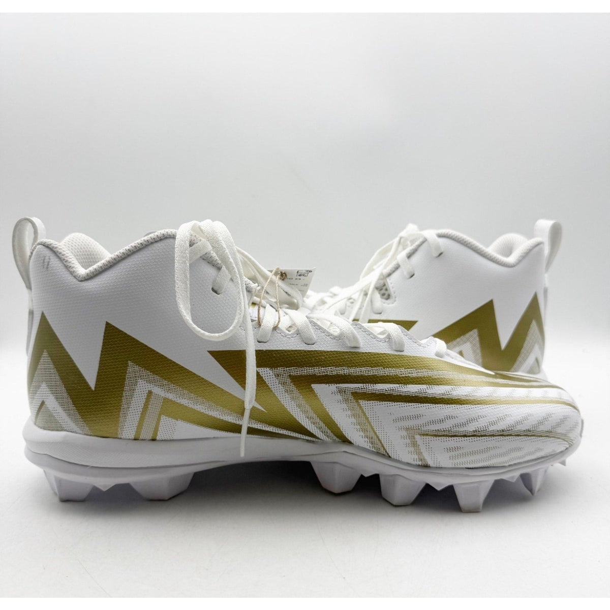 Adidas Mens Freak Spark MD 23 Football Cleats Size 11.5 White Gold Athletic NWOB