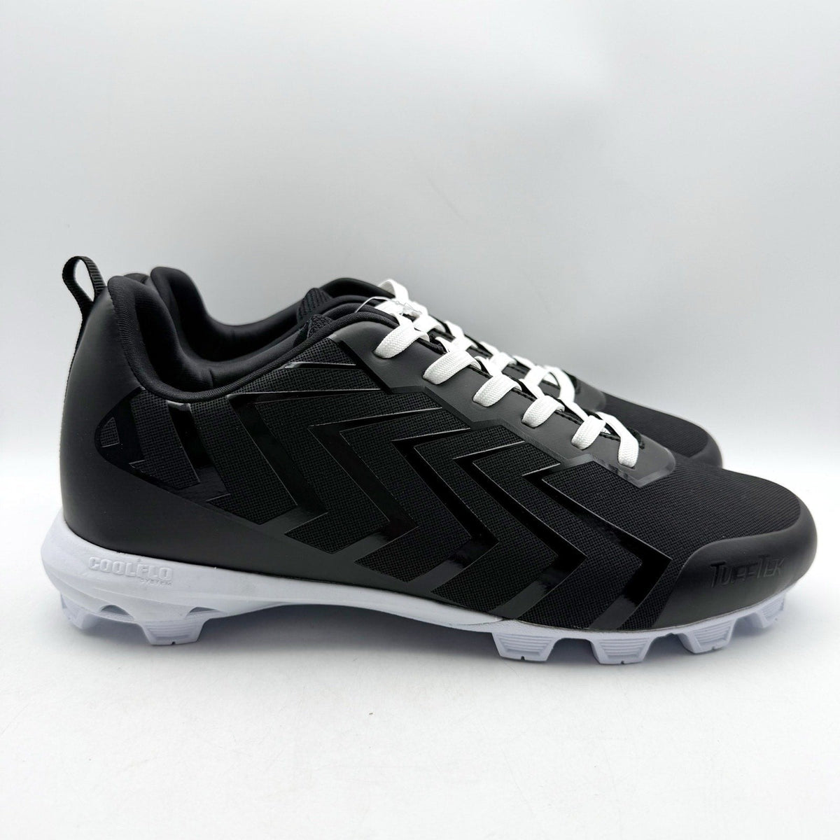 Rawlings Mens Savage Low Baseball Cleats Size 12 EU 46 Black White Athletic NWOB