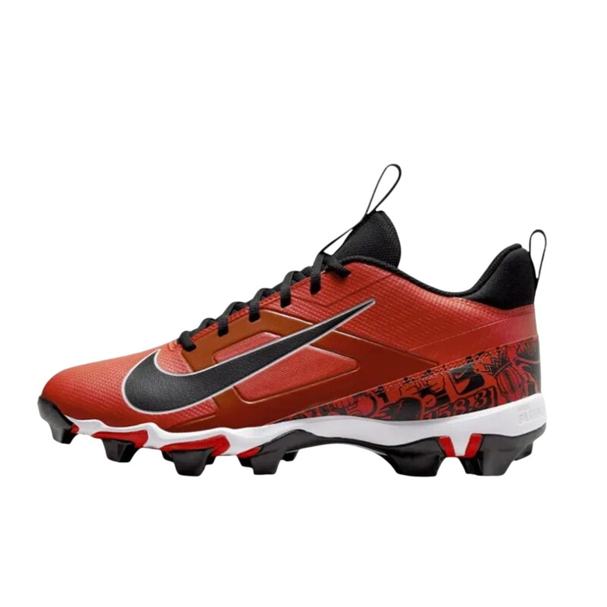 Nike Men's Alpha Menace 4 Shark SE Football Cleats Size 10 Red Black NWOB