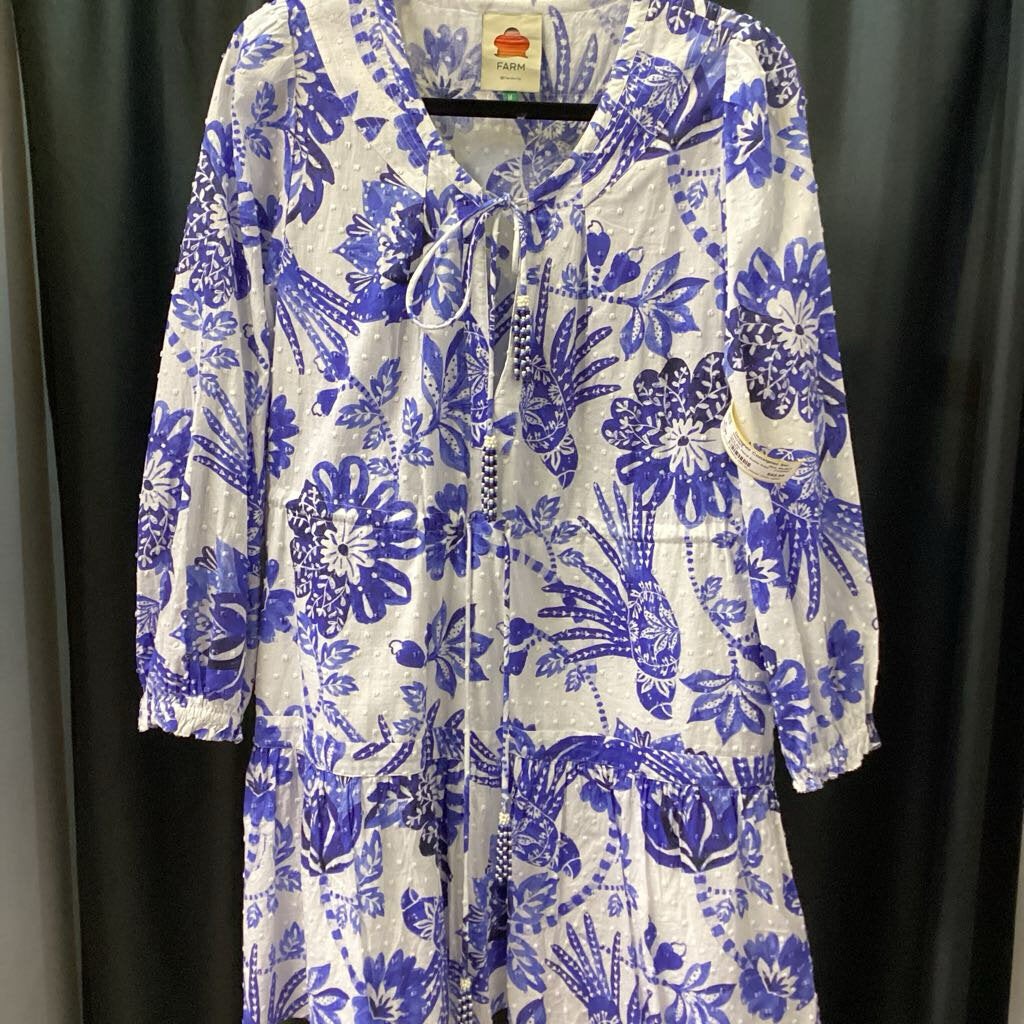 Farm Rio Floral Ruffle Print DRESSES Medium