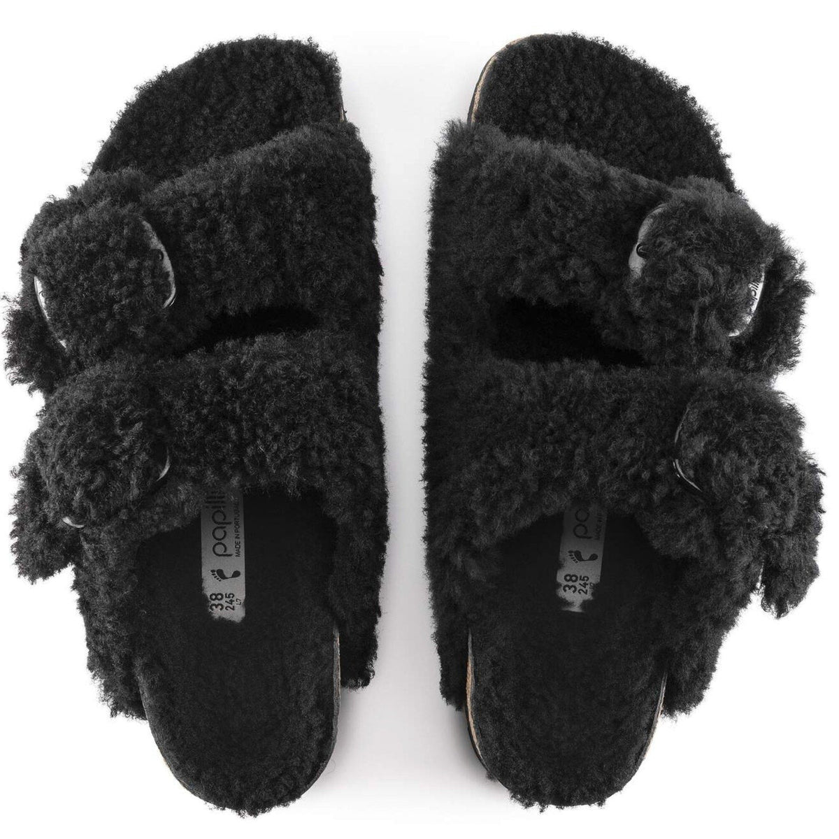 Birkenstock Papillio Womens Arizona Big Buckle Sandals EU 36 US 5 Black NWT