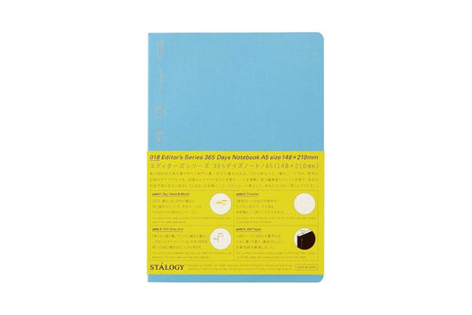 Stalogy 365Days Notebook - A5 - Grid - 368 Pages - Blue