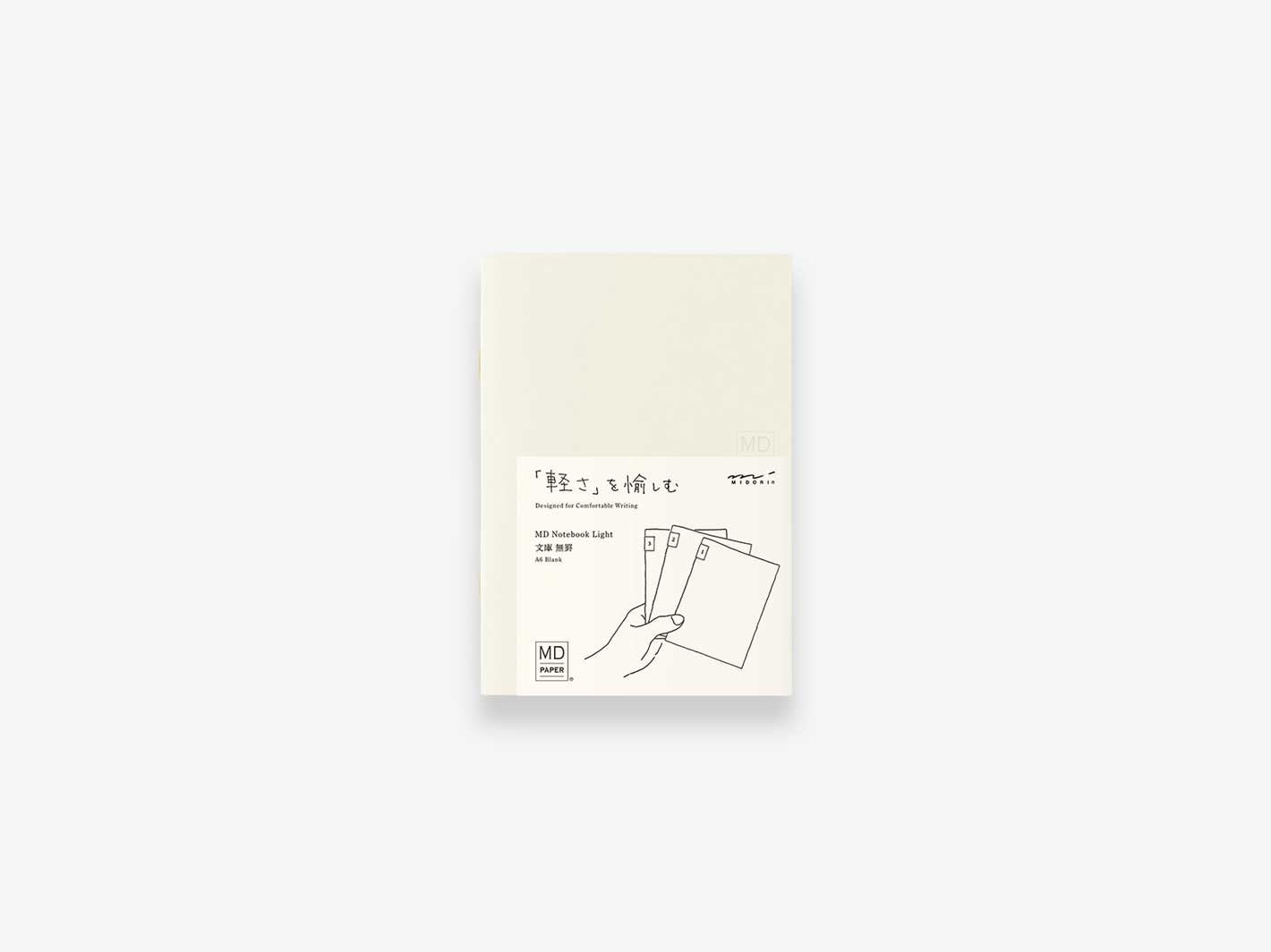 Midori MD Notebook Light A6 Blank 3-pack