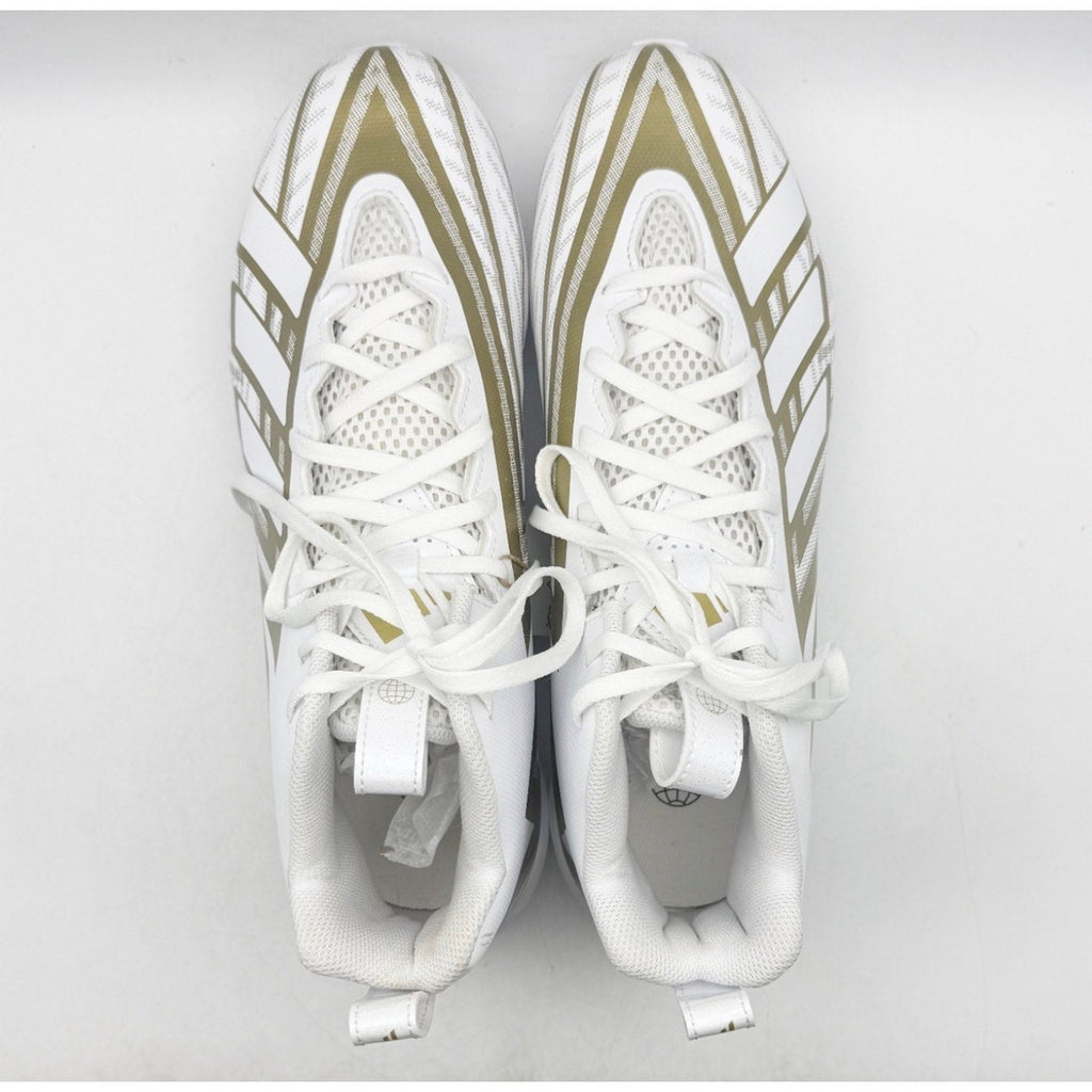 Adidas Mens Freak Spark MD 23 Football Cleats Size 11.5 White Gold Athletic NWOB