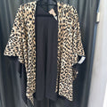 Chicos Cheetah Knit Cape SWEATERS OS