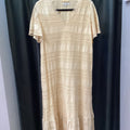 Chicos Crotchet Overlay Maxi SS DRESSES 2p