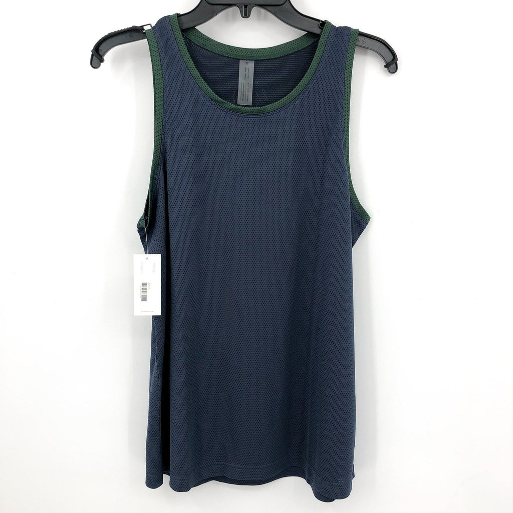 OUTDOOR VOICES Men's RecMesh Tank Top XS Blue Grey Dark Sky Sleeveless NWT