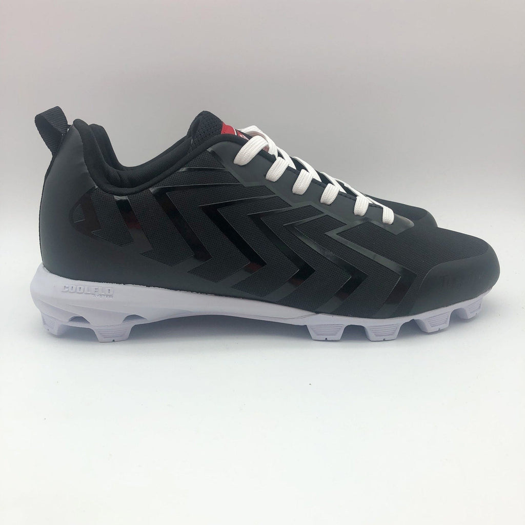 Rawling Mens Savage Low Lace Up Baseball Cleats Size 7 Black White NWOB