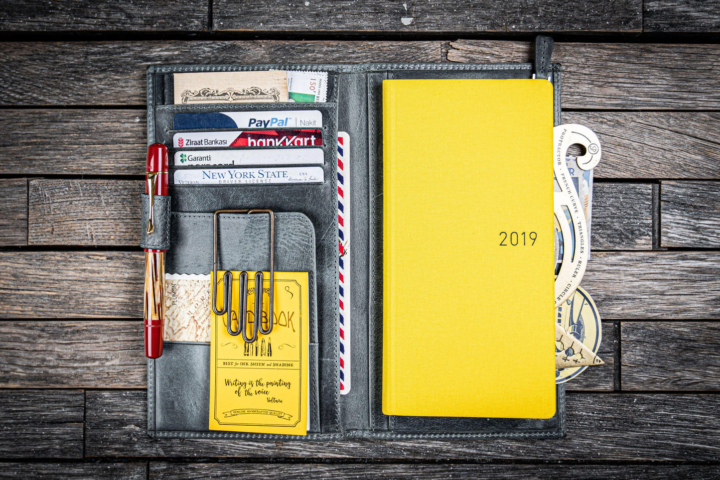 Leather Hobonichi Weeks Cover - Crazy Horse Smoky