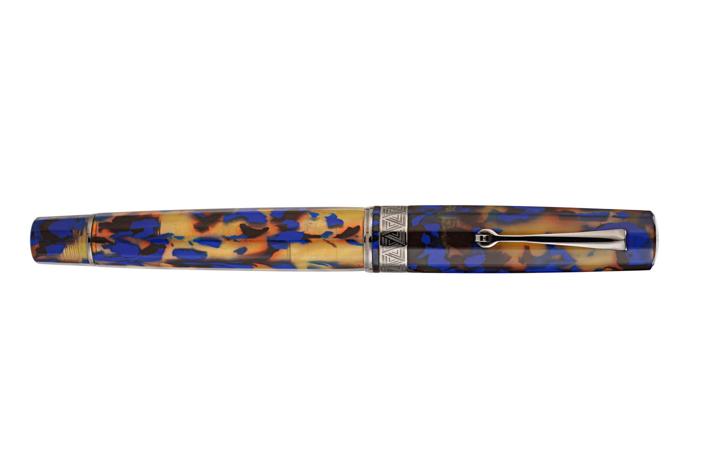 OMAS Paragon Fountain Pen in Blue Lucen with Black Trim