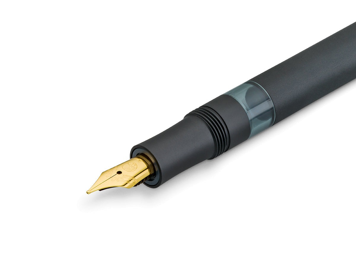 Kaweco AL Sport Piston Filler Fountain Pen Black / Solo