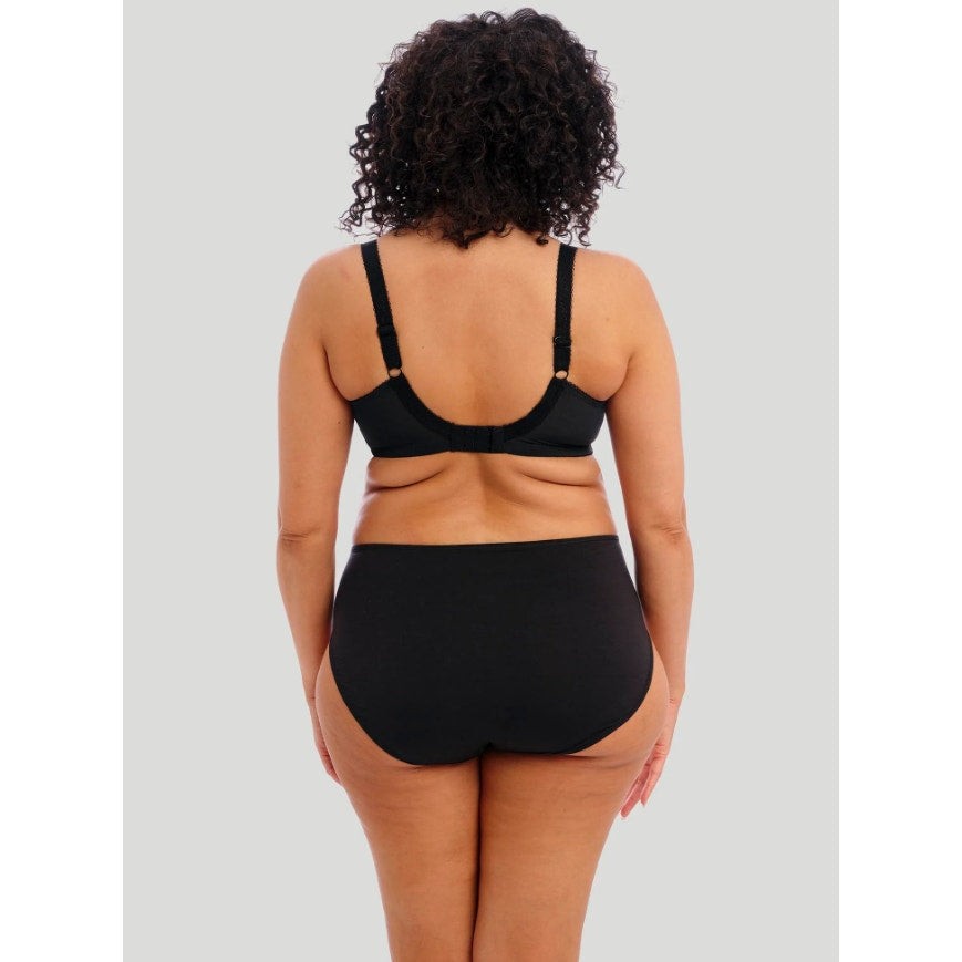 ELOMI Women's Morgan Underwired Banded Bra 38L Black Full Cup 4111 NWT